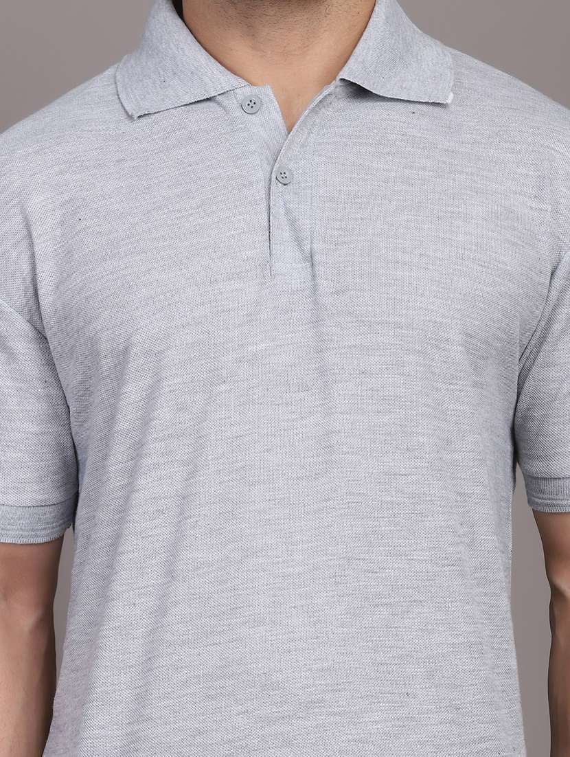 men solid cotton polo t-shirt - 19833951 -  Standard Image - 3