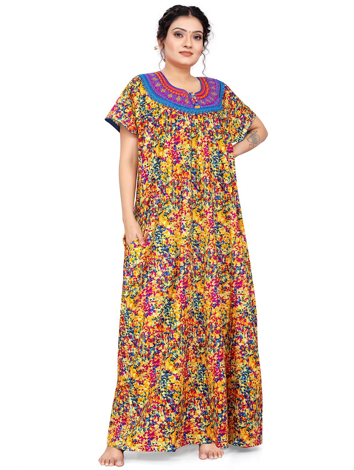 women floral printed nighty - 19838514 - Zoom Image - 0