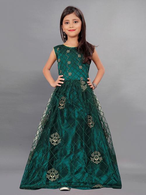 girls round neck sleeveless frock - 19839043 -  Standard Image - 0