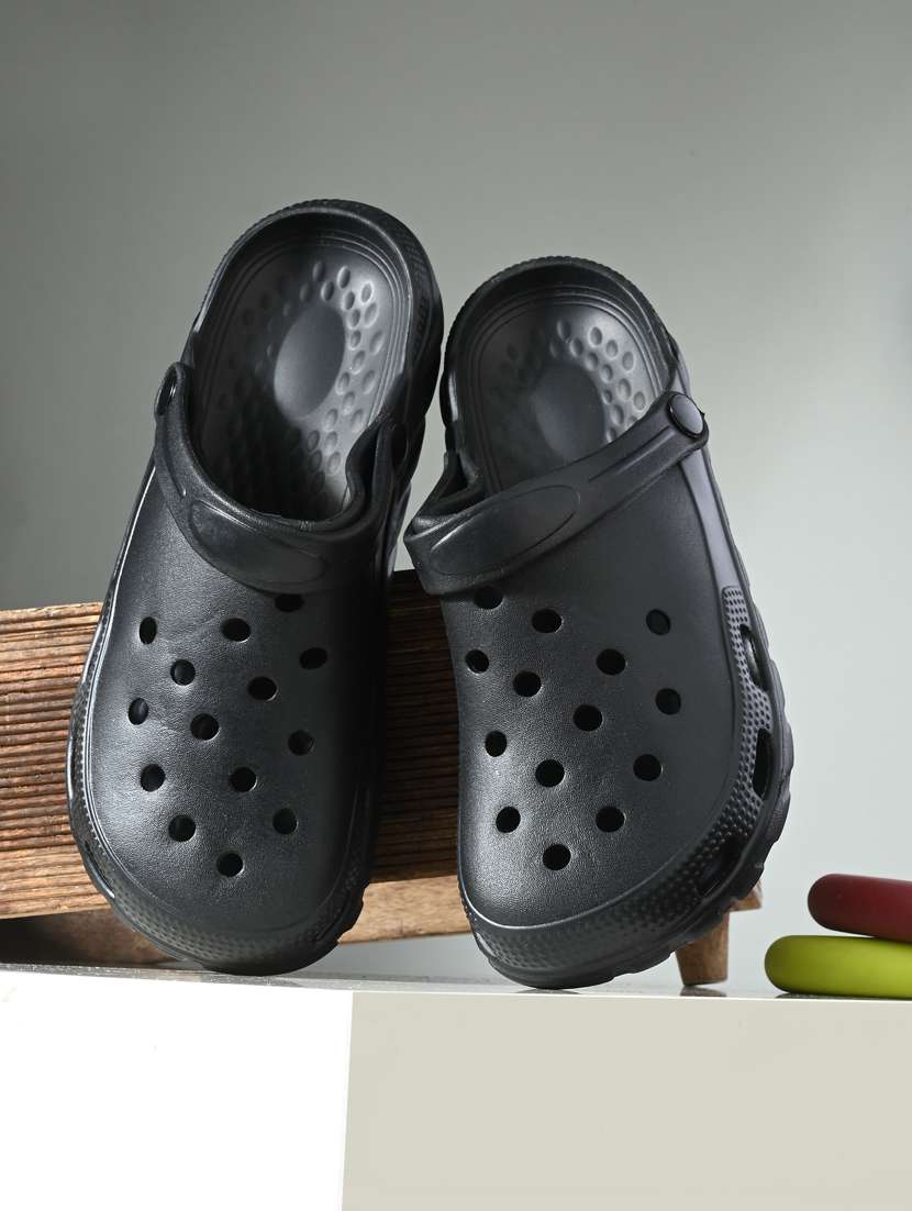 black solid crocs - 19839170 - Zoom Image - 0