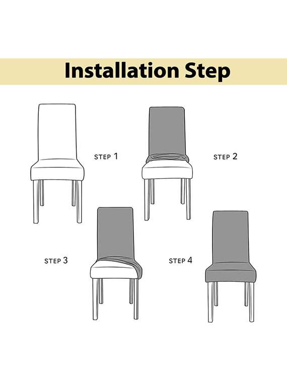 pack of 6 green printed chair cover - 19839473 -  Standard Image - 5