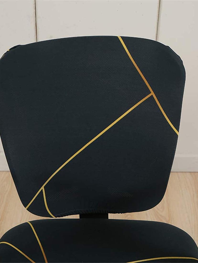 black printed chair cover - 19839577 - Standard Image - 3