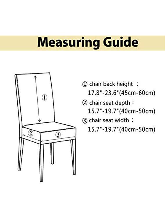 pack of 4 blue solid chair cover - 19839583 -  Standard Image - 3