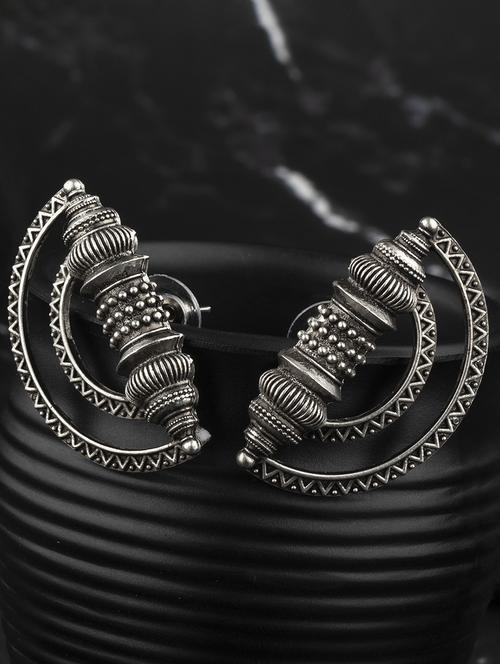 silver alloy studs earring - 19839896 - Standard Image - 0