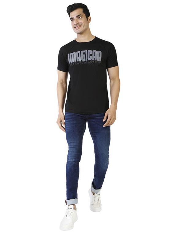 crew neck chest print t-shirt - 19839972 - Standard Image - 3