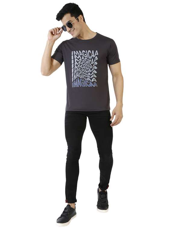 crew neck chest print t-shirt - 19839977 - Standard Image - 3