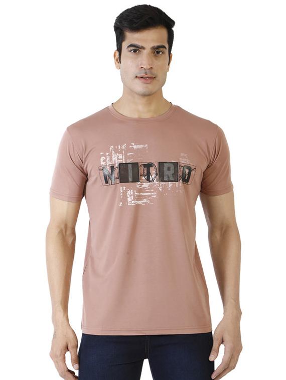 men crew neck chest print t-shirt - 19839996 - Zoom Image - 0