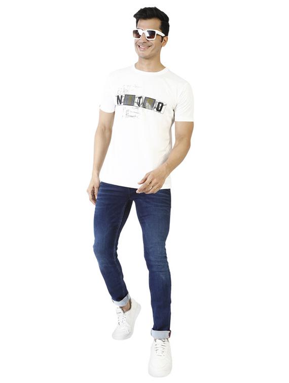 crew neck chest print t-shirt - 19839997 - Standard Image - 3