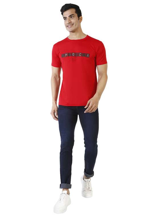 crew neck chest print t-shirt - 19839998 - Standard Image - 3