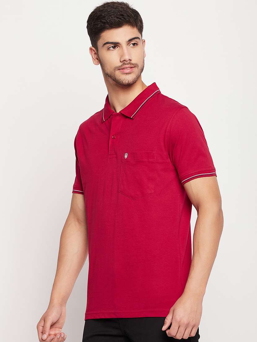 polo neck stripes polo t-shirt