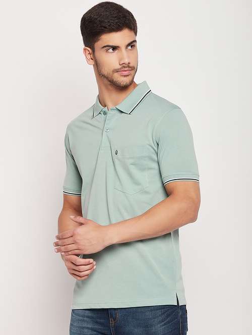 polo neck stripes polo t-shirt - 19840022 -  Standard Image - 0