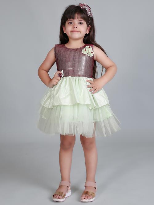 girls round neck sleeveless frock - 19840646 -  Standard Image - 0