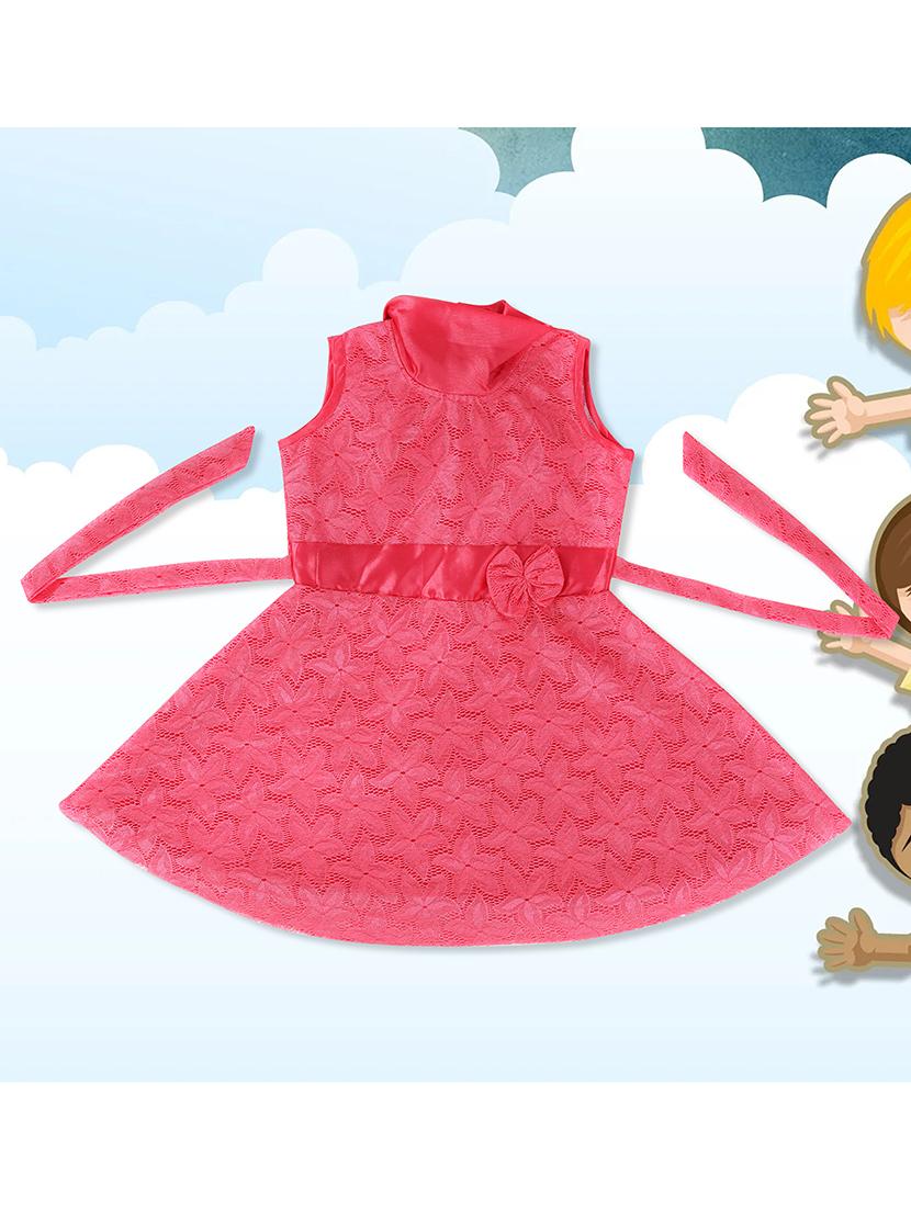 girls round neck sleeveless frock - 19840671 -  Zoom Image - 0