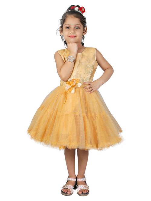 girls round neck sleeveless frock - 19840705 - Standard Image - 0