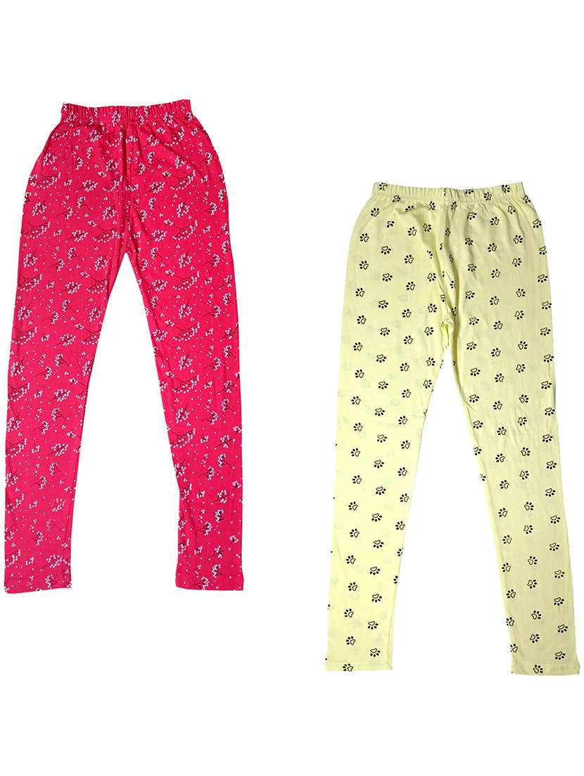 pack of 2 girls printed leggings - 19843226 - Zoom Image - 0