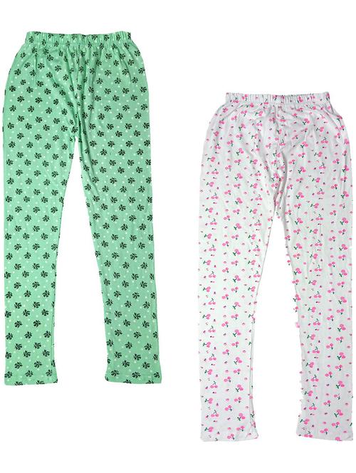 pack of 2 girls printed leggings - 19843251 - Standard Image - 0