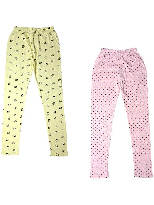pack of 2 girls printed leggings - 19843280 - Standard Image - 0