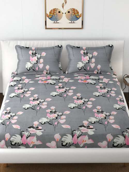 printed bedsheet with pillow covers - 19846844 -  Standard Image - 0