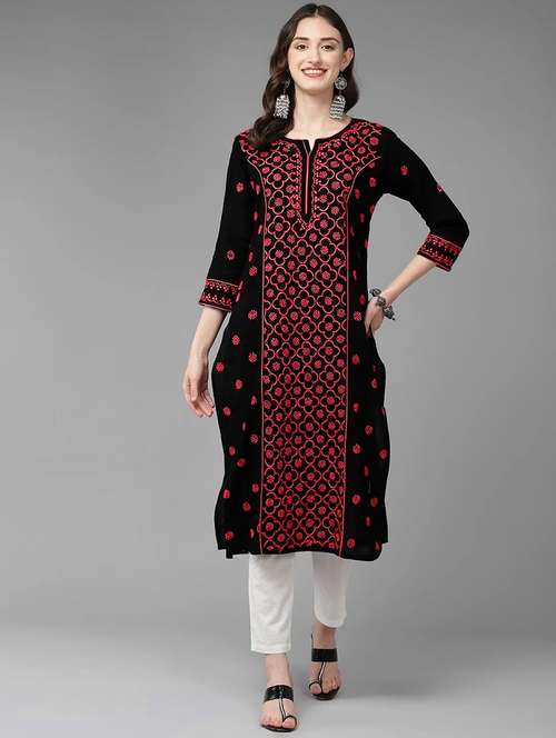 women's straight kurta - 19846998 -  Standard Image - 0