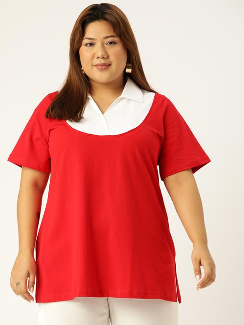 women's a line collared top - 19847123 - Standard Image - 0