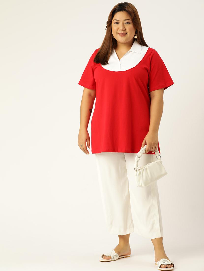 women's a line collared top - 19847123 - Standard Image - 3