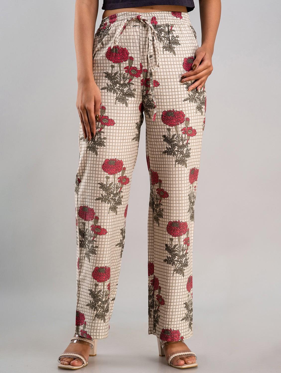 floral printed wide leg trouser - 19847197 -  Zoom Image - 0