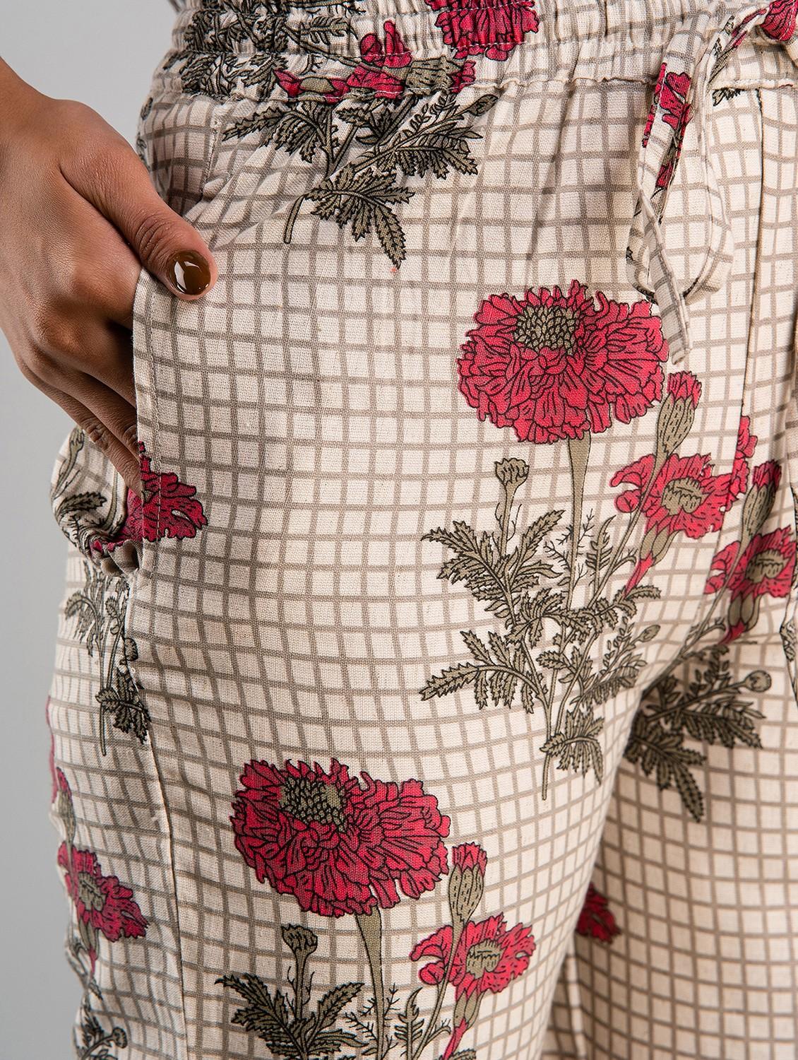 floral printed wide leg trouser - 19847197 - Standard Image - 3