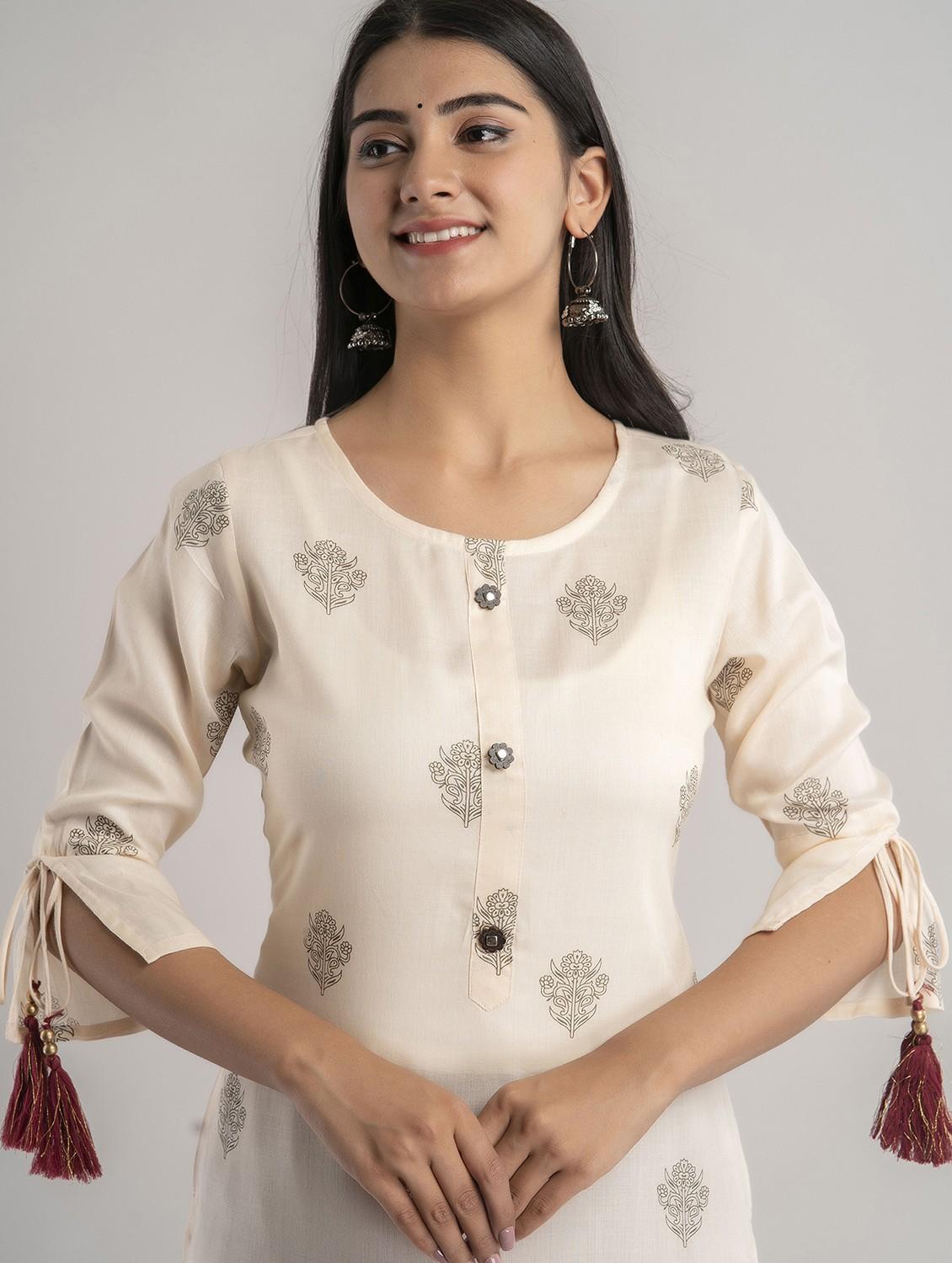 women's straight kurta - 19847247 - Standard Image - 3