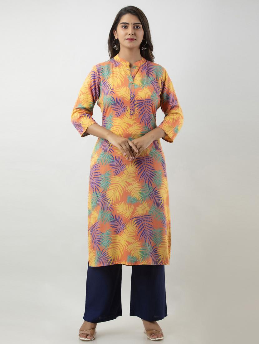 printed kurta palazzo set - 19847434 -  Zoom Image - 0