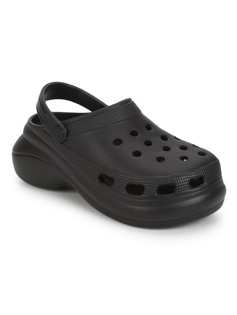 women black solid clogs - 19848011 -  Zoom Image - 0