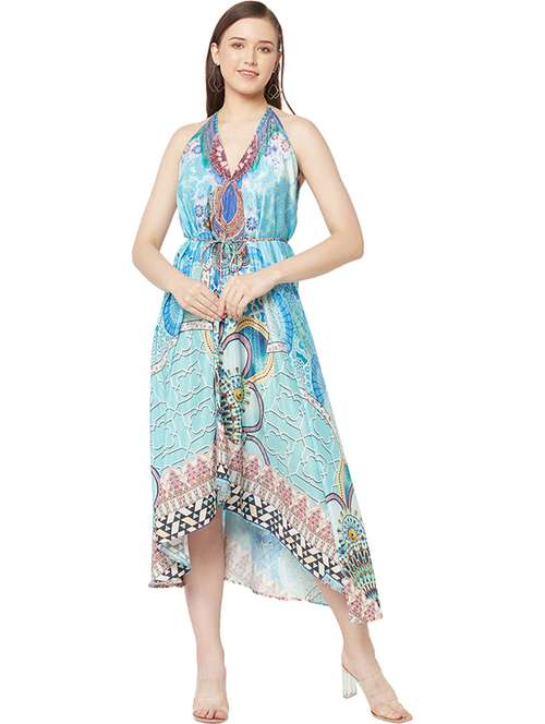 women's high low abstract dress - 19848451 -  Standard Image - 0