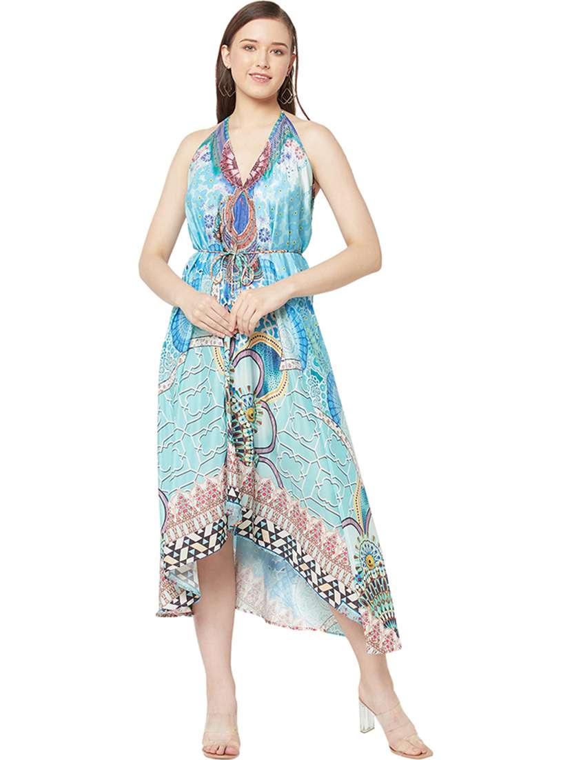 women's high low abstract dress - 19848451 -  Zoom Image - 0