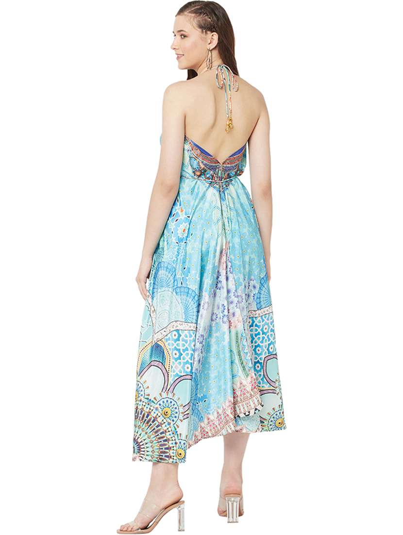 women's high low abstract dress - 19848451 - Standard Image - 3