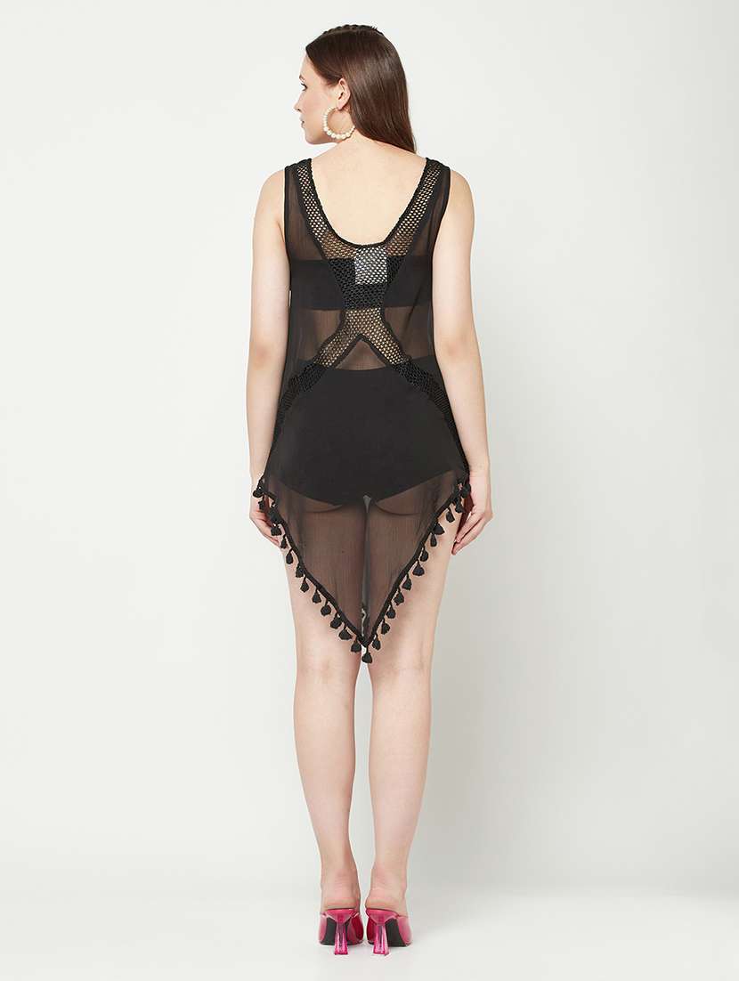 women's asymmetric solid dress - 19848470 -  Standard Image - 3