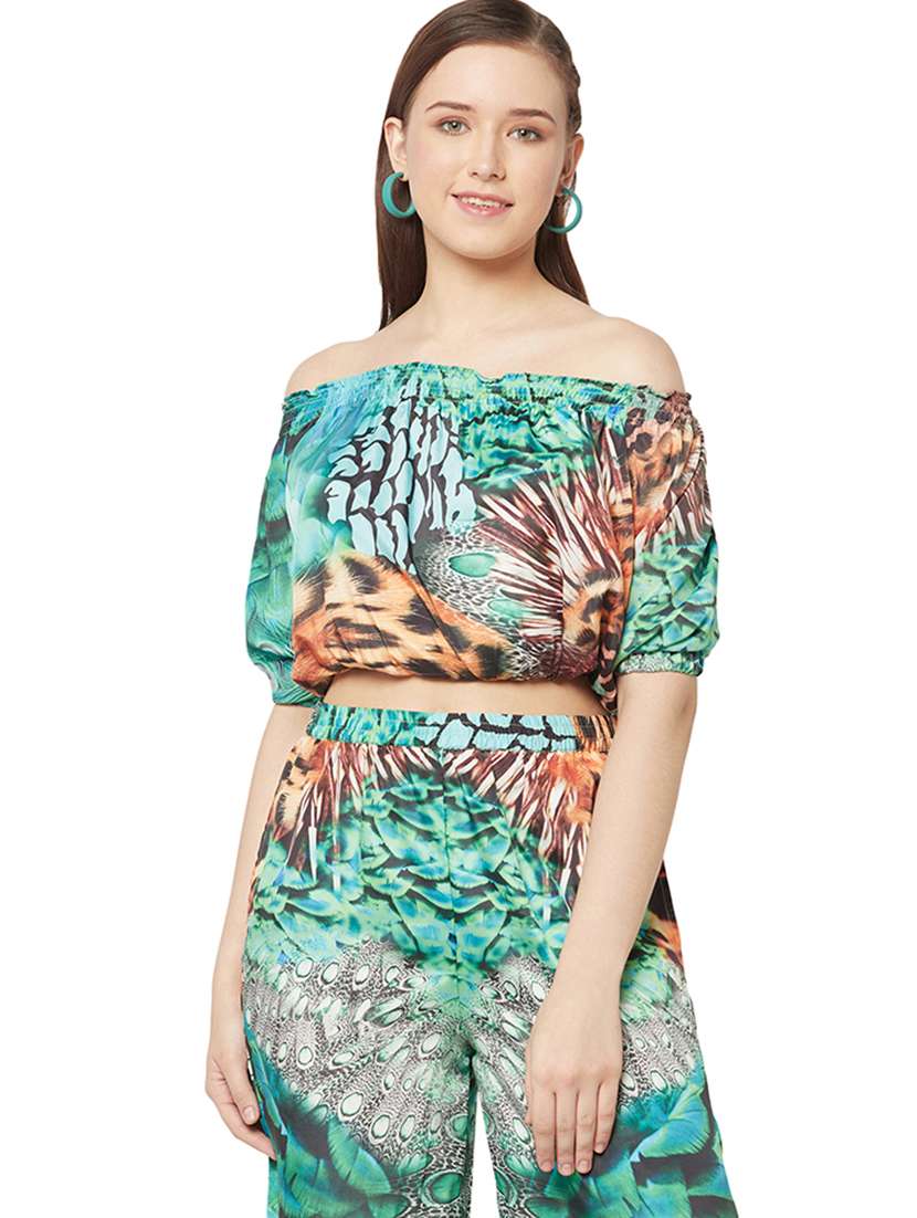 women's crop off shoulder top - 19848482 -  Zoom Image - 0