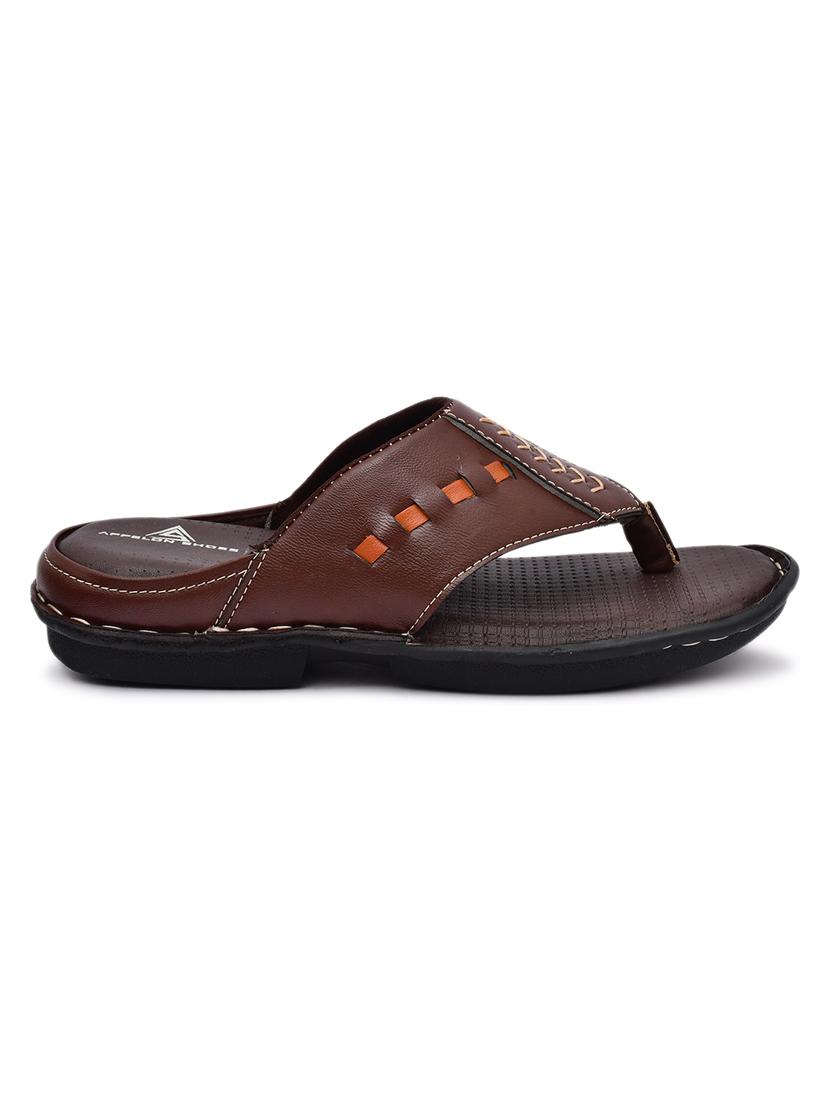 brown synthetic slip on flip flop - 19848703 - Standard Image - 3