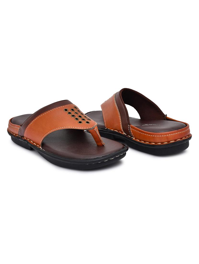 tan synthetic slip on flip flop - 19848711 - Standard Image - 3