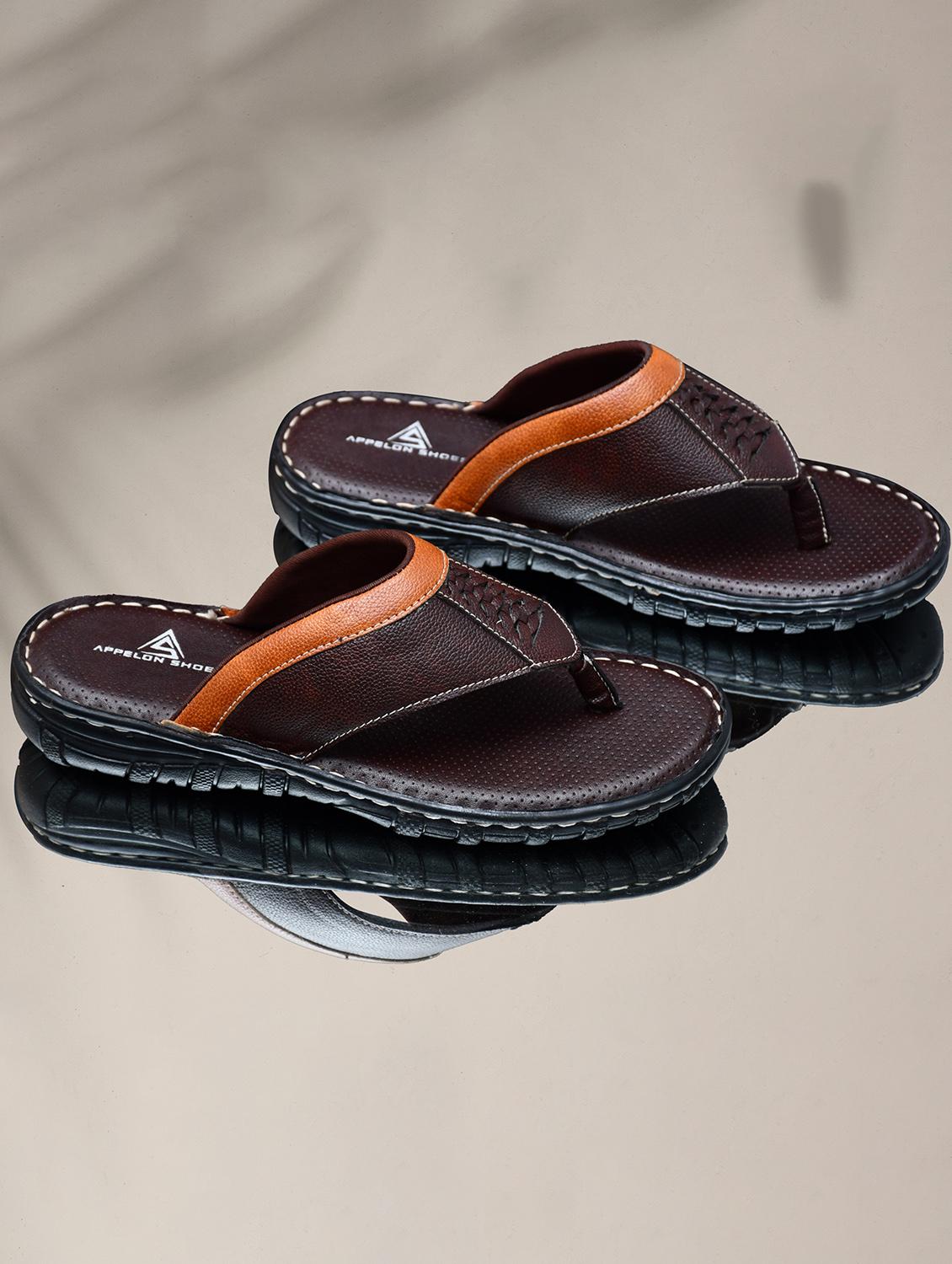 brown synthetic slip on flip flop - 19848732 - Zoom Image - 0