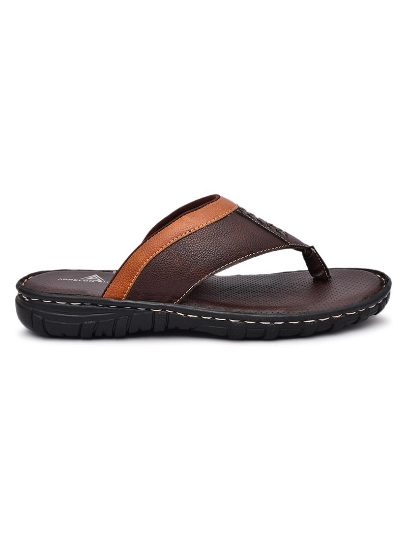 brown synthetic slip on flip flop - 19848732 - Standard Image - 3