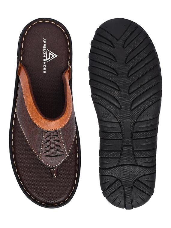 brown synthetic slip on flip flop - 19848732 - Standard Image - 5