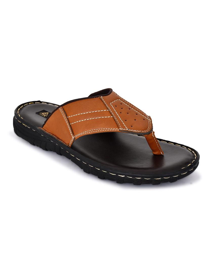 tan synthetic slip on flip flop - 19848733 - Standard Image - 3