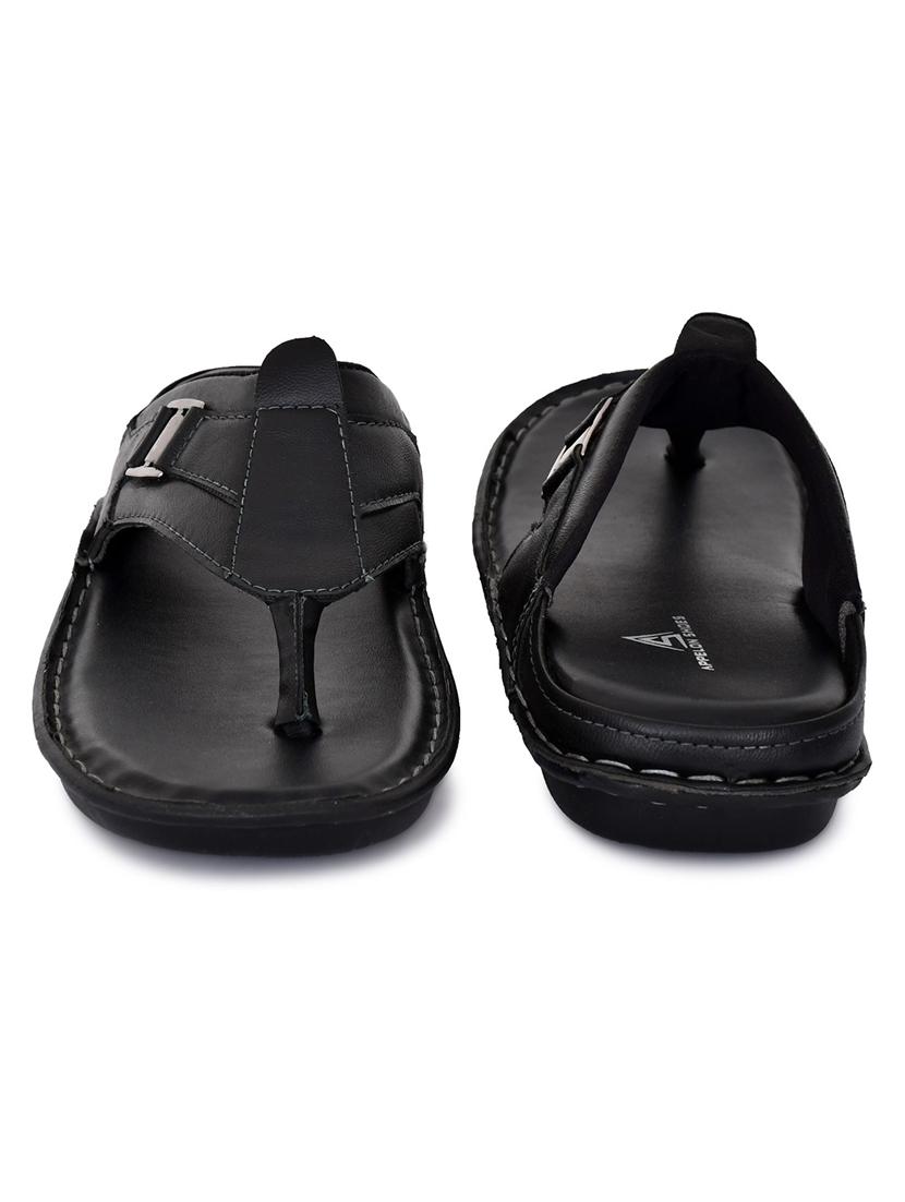 black synthetic slip on flip flop - 19848798 - Standard Image - 5