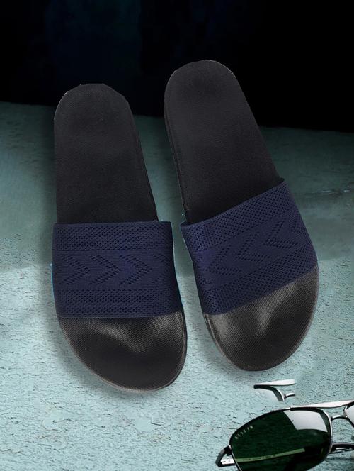 blue slip on flip flops - 19849219 - Standard Image - 0