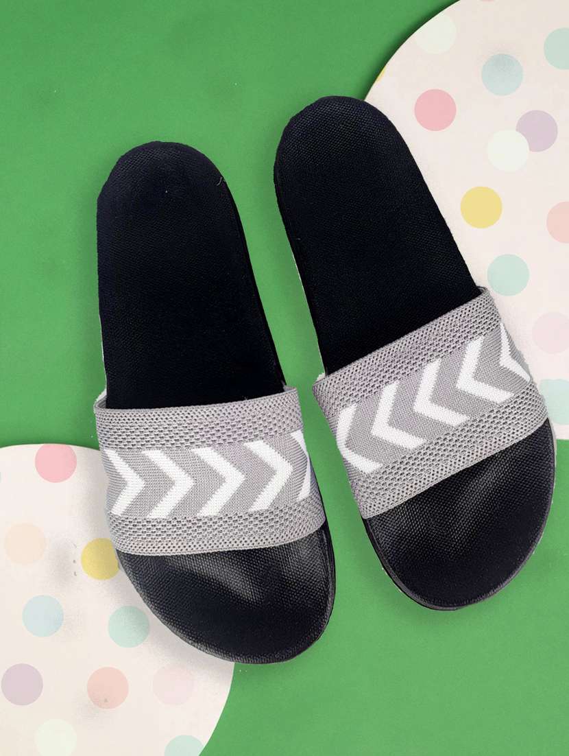 grey slip on flip flop - 19849223 -  Zoom Image - 0