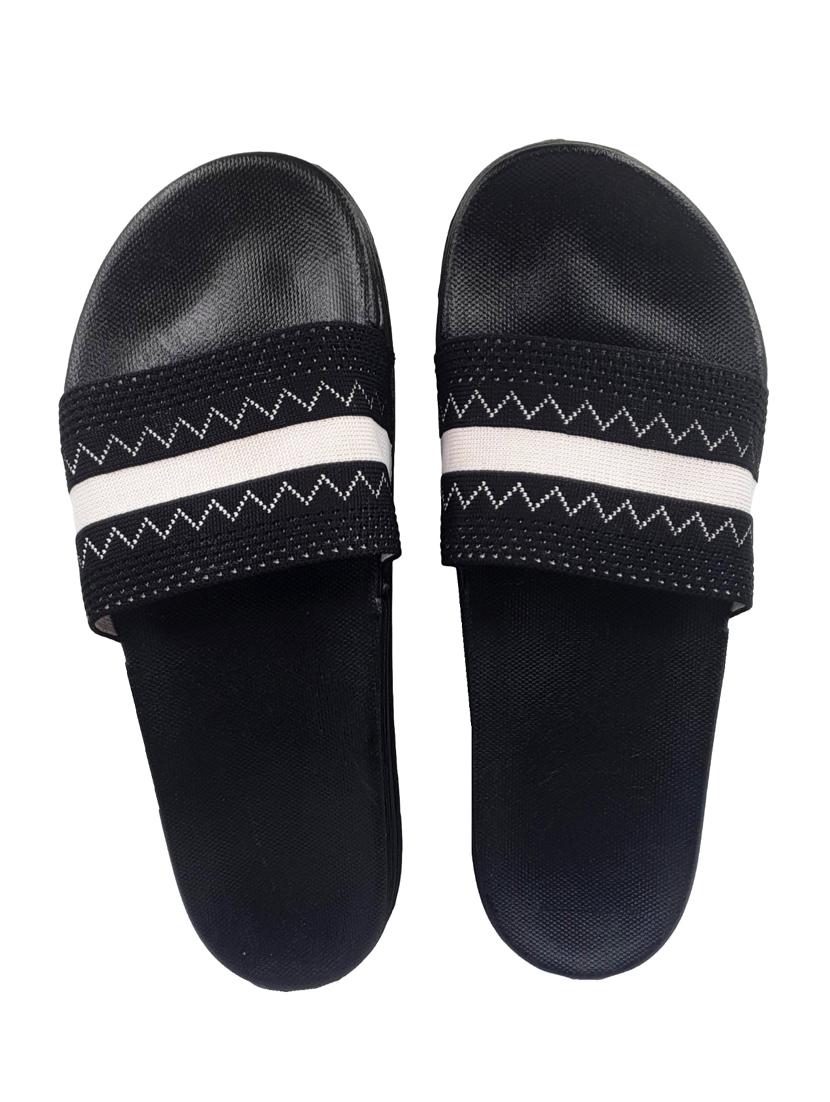 chevron print rubber slip on flip flop - 19849261 - Standard Image - 3