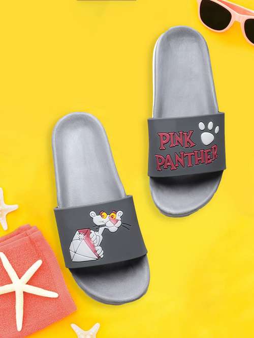 flat panther grey flip flop for women - 19849390 - Standard Image - 0