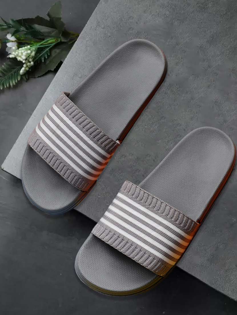 grey striped slider for women - 19849399 - Zoom Image - 0