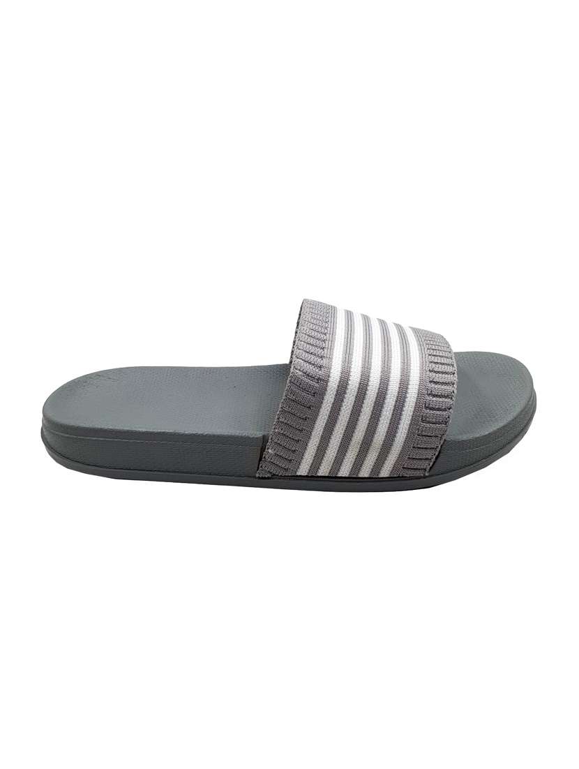 grey striped slider for women - 19849399 - Standard Image - 3