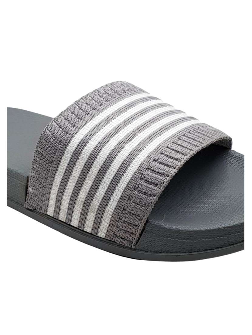 grey striped slider for women - 19849399 - Standard Image - 5