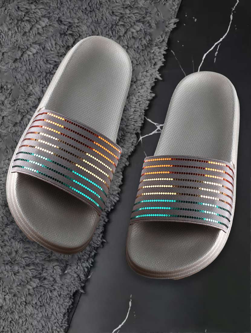 fly ch line grey flip flop for women - 19849416 -  Zoom Image - 0